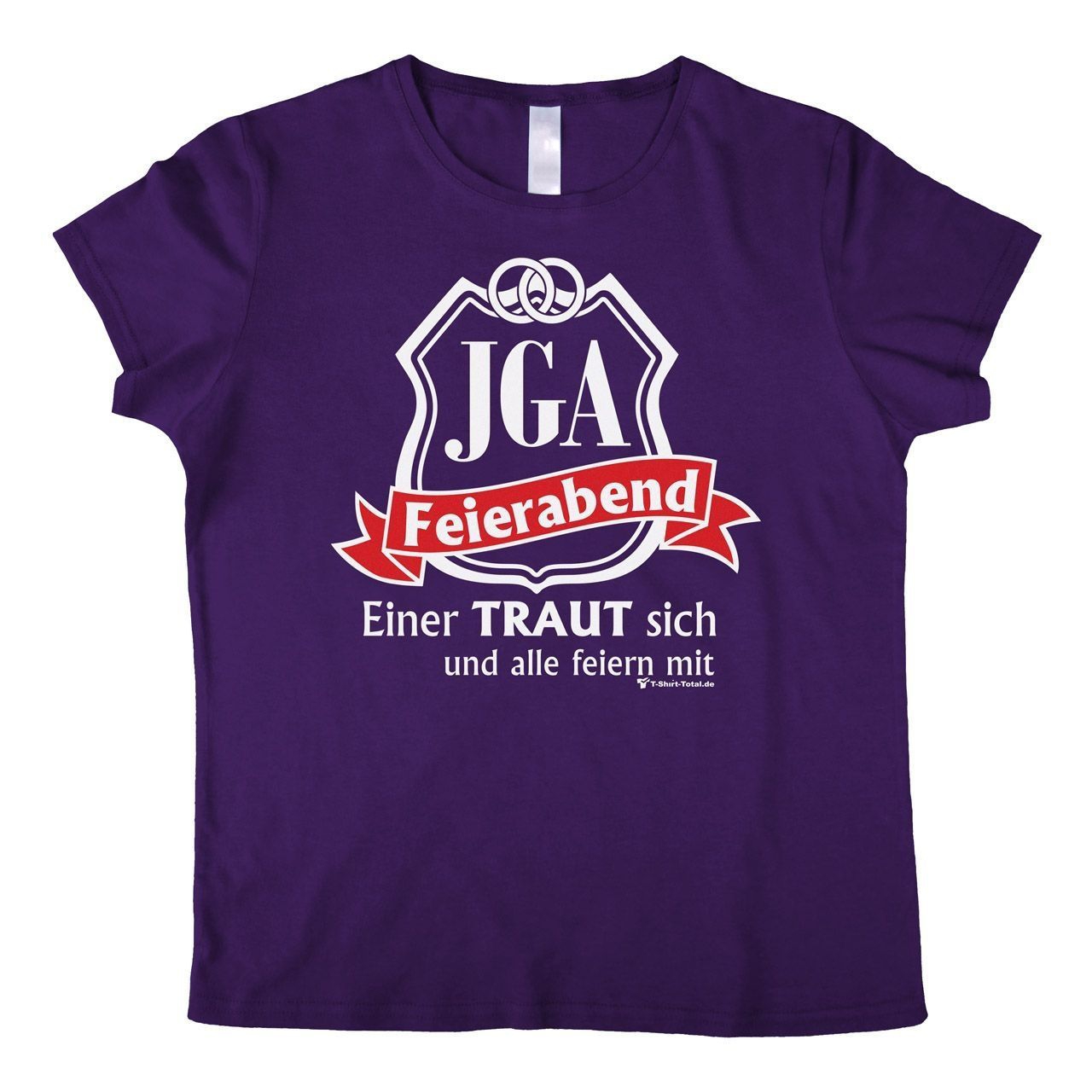 JGA Feierabend Woman T-Shirt lila Small