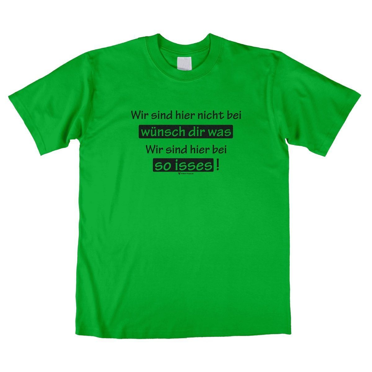 So isses Unisex T-Shirt grün Medium