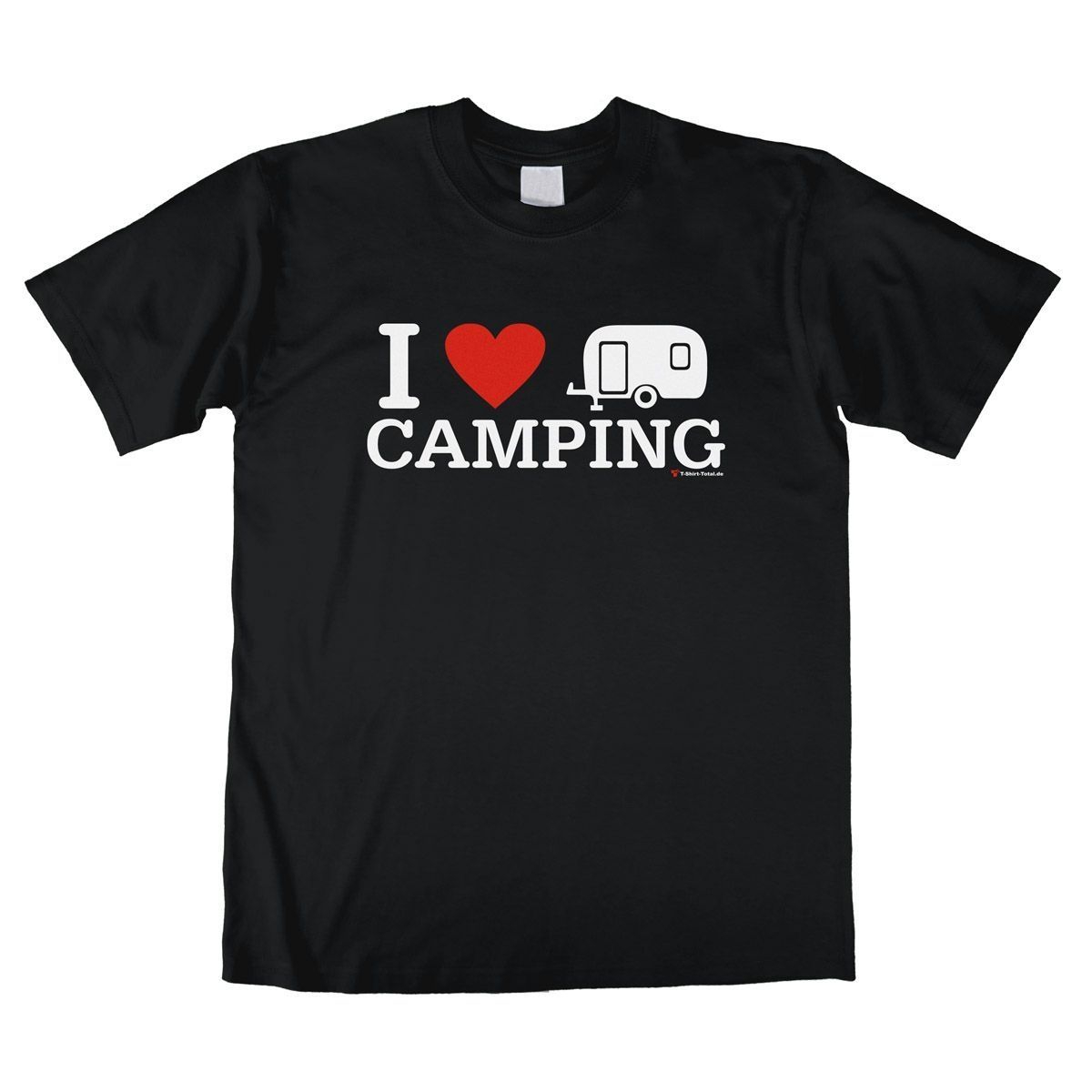 I love Camping Unisex T-Shirt schwarz Large